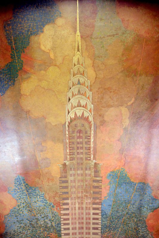 14 Chrysler Building Ceiling Mural Of Chrysler Building By Edward Trumbull